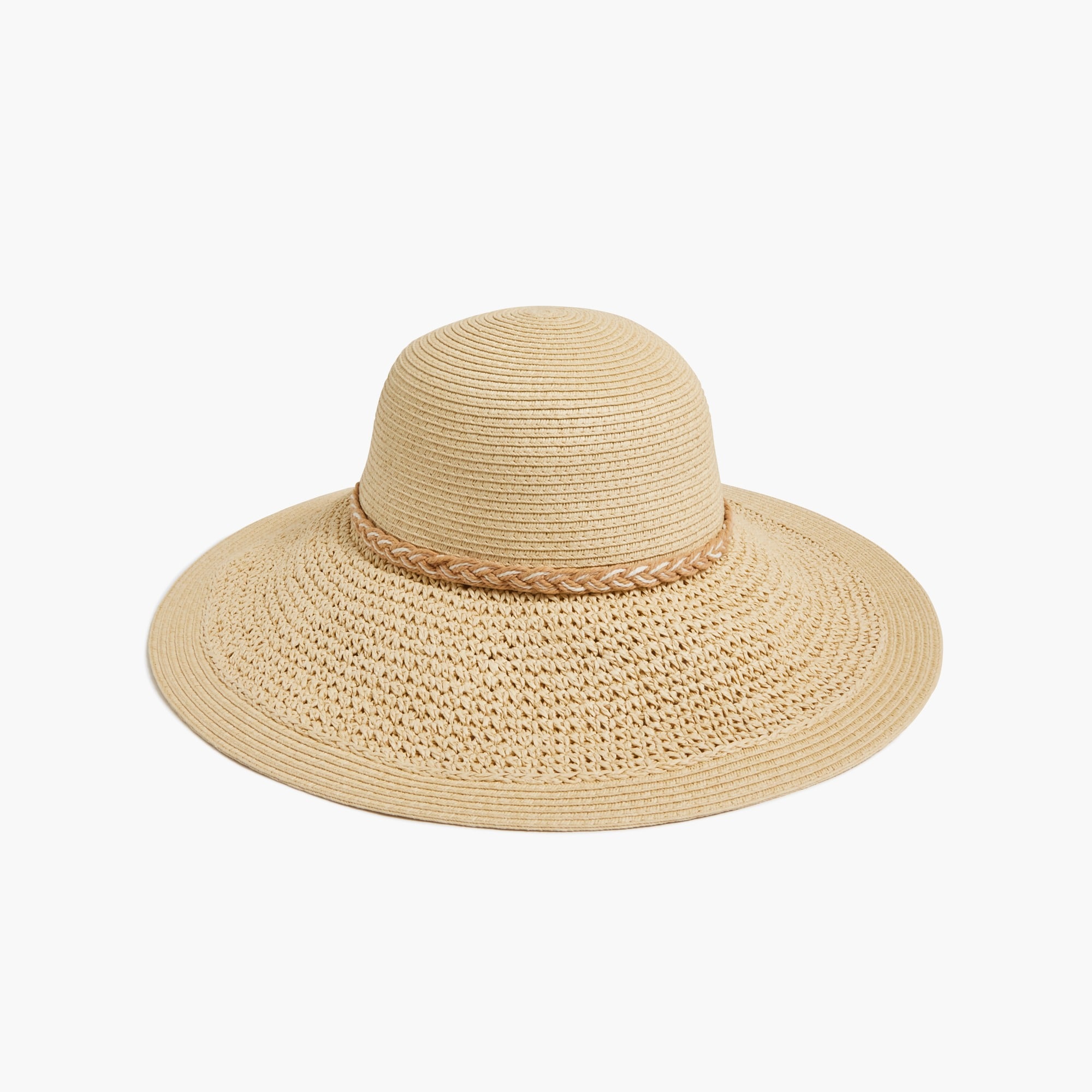 Jcrew Straw hat with wrapped rope