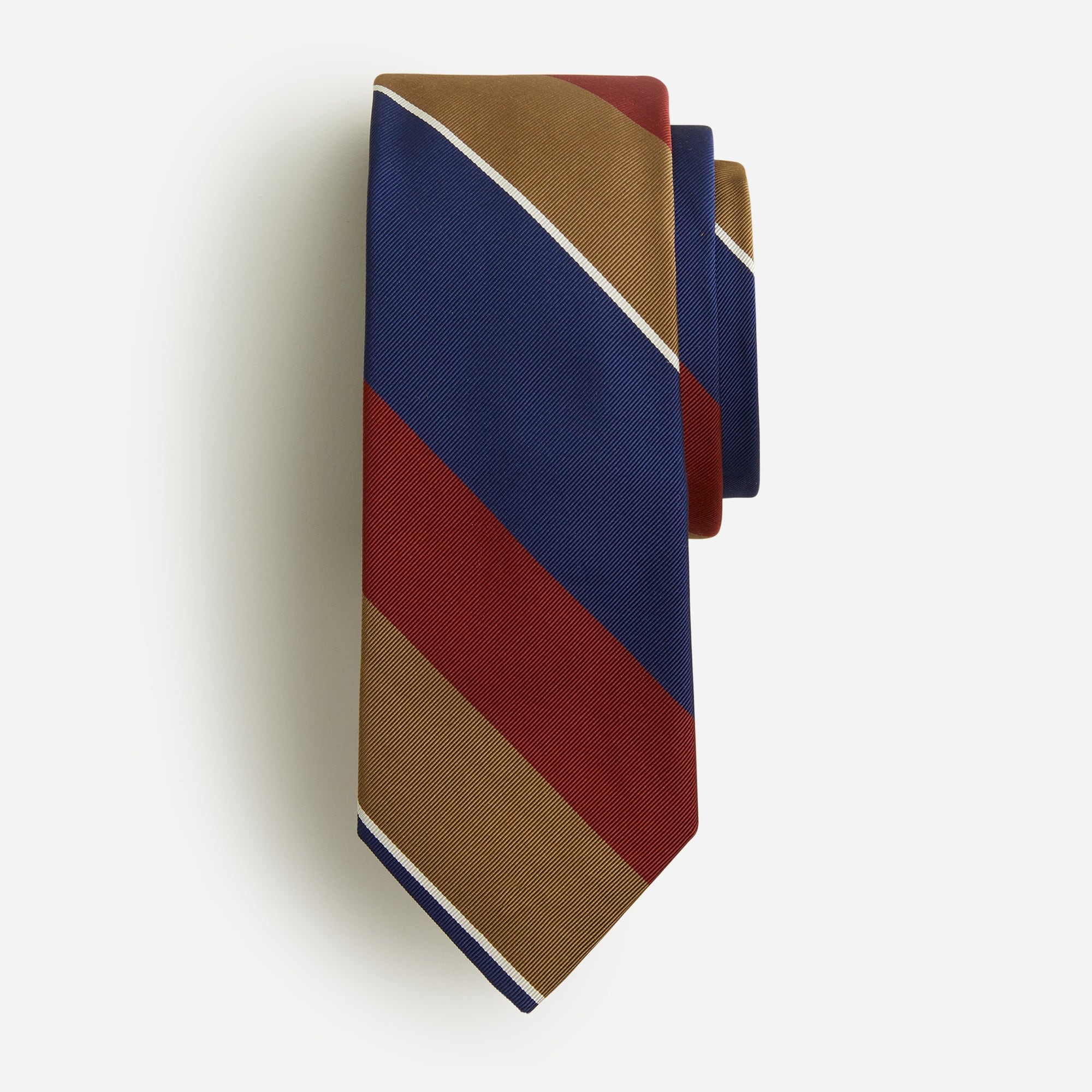 Jcrew Wide-stripe tie in English silk blend