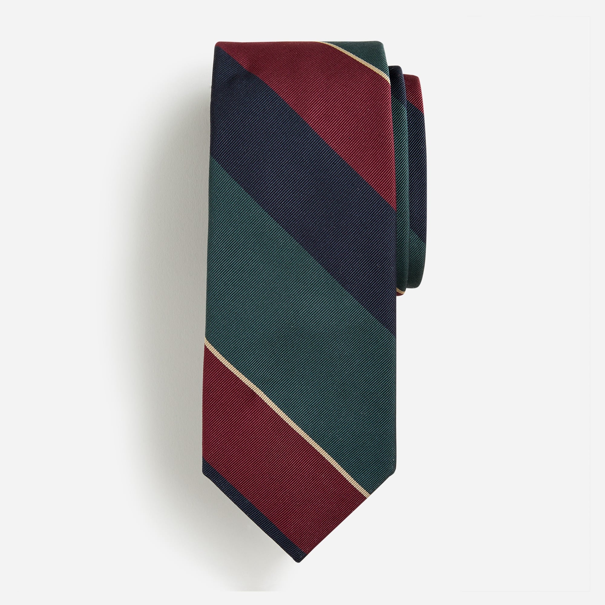 Jcrew Wide-stripe tie in English silk blend