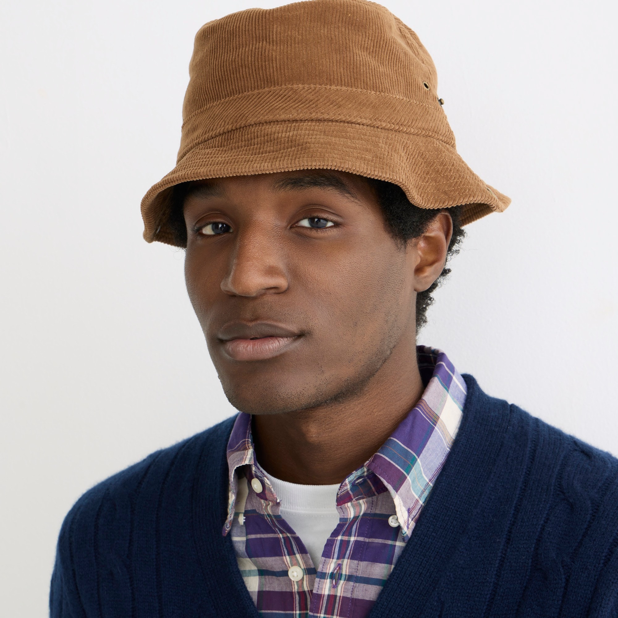Jcrew Garment-dyed corduroy bucket hat with snaps