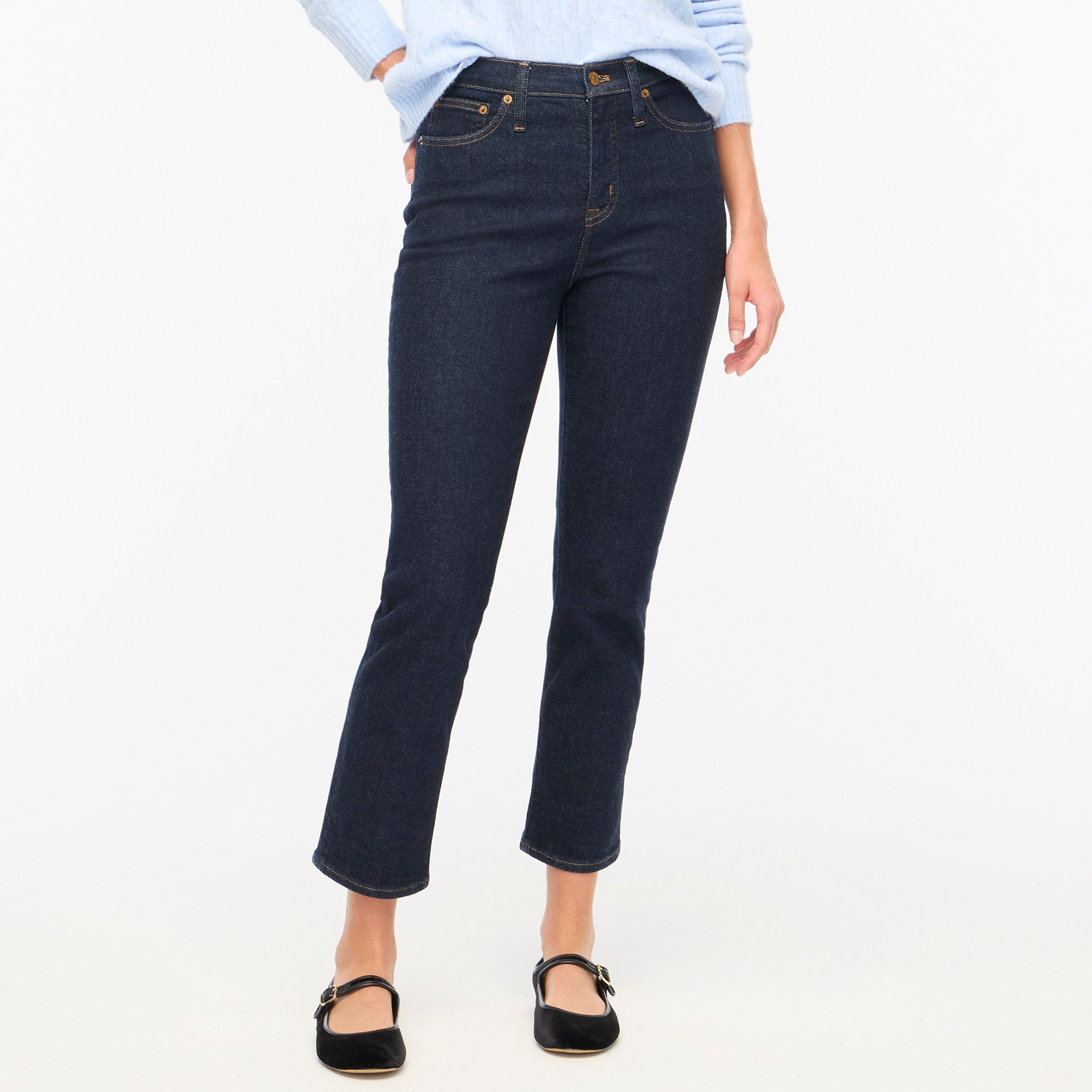 Jcrew Essential straight jean in all-day stretch