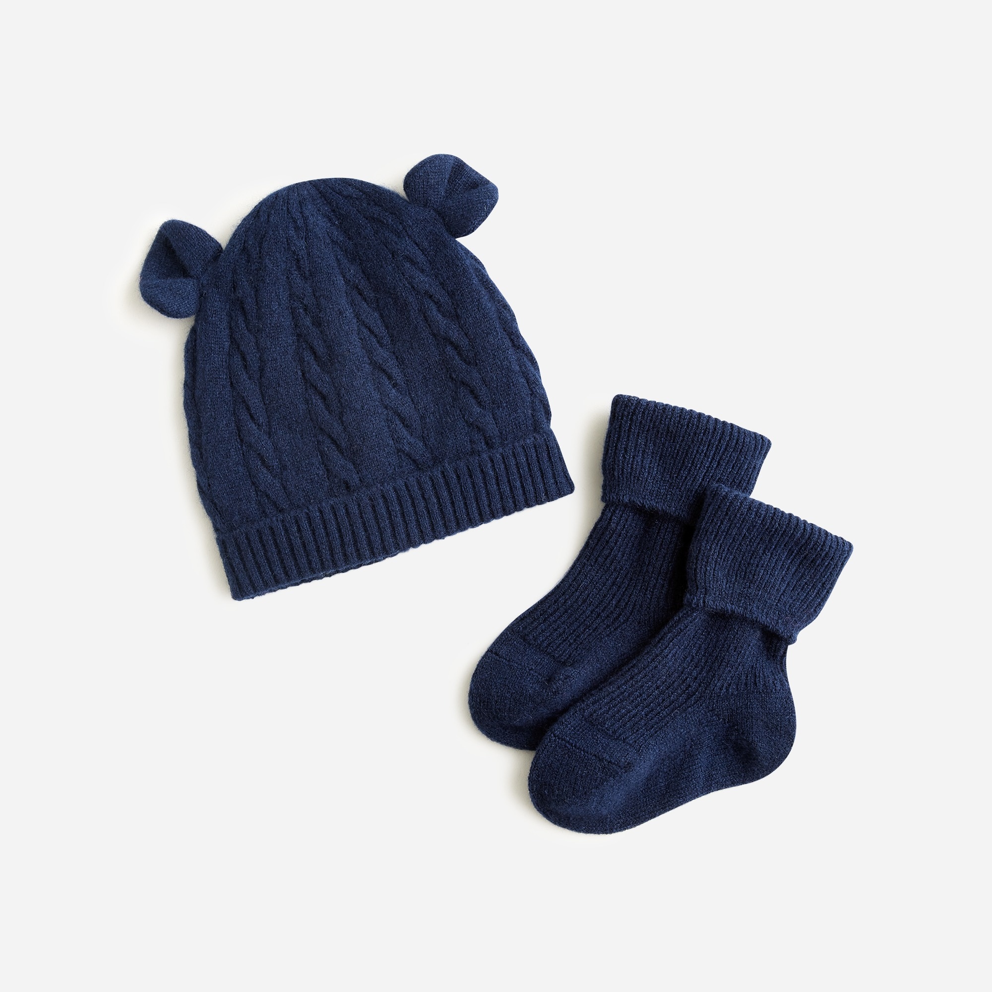 Jcrew Limited-edition baby cashmere beanie and booties set