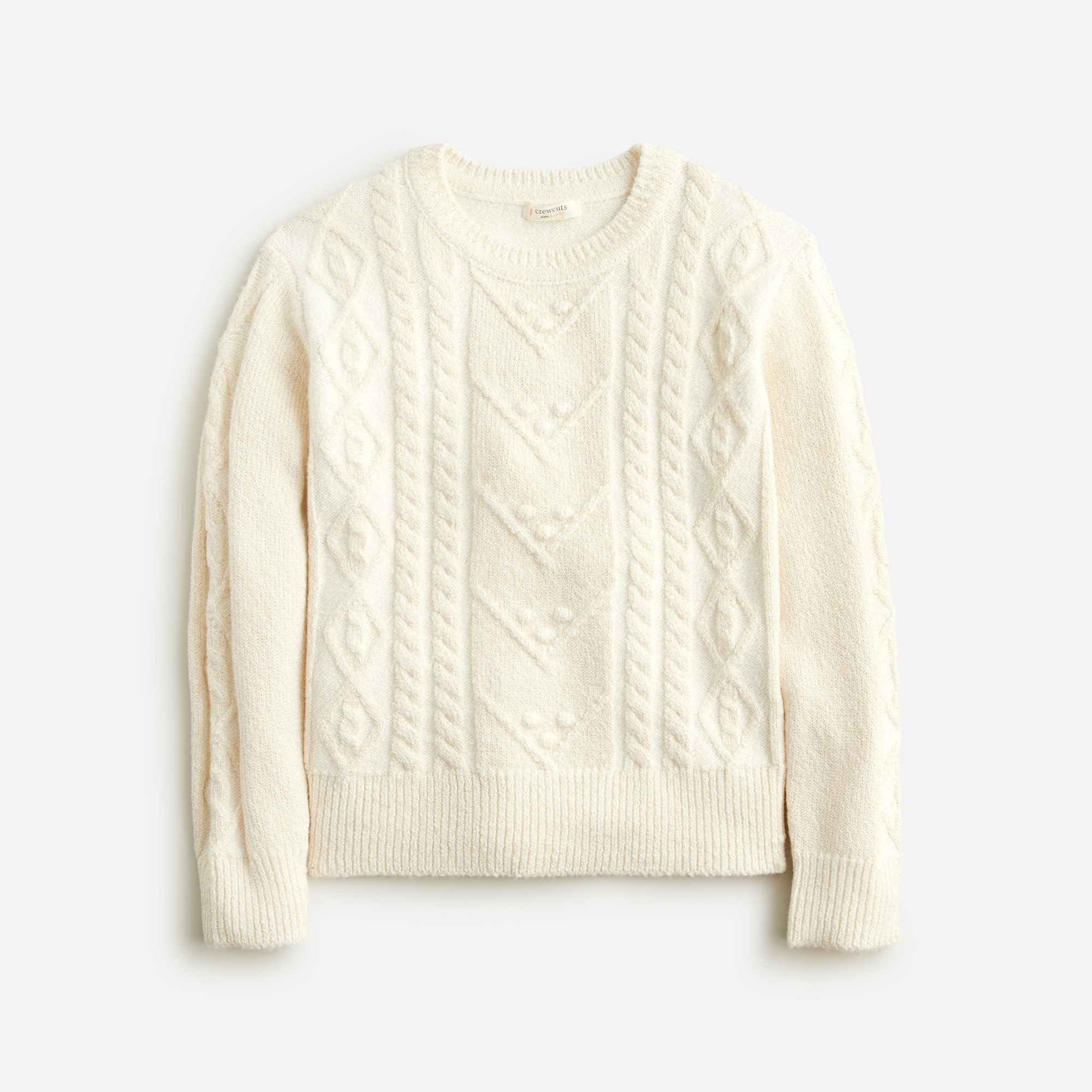 Jcrew Girls sparkle cable-knit sweater