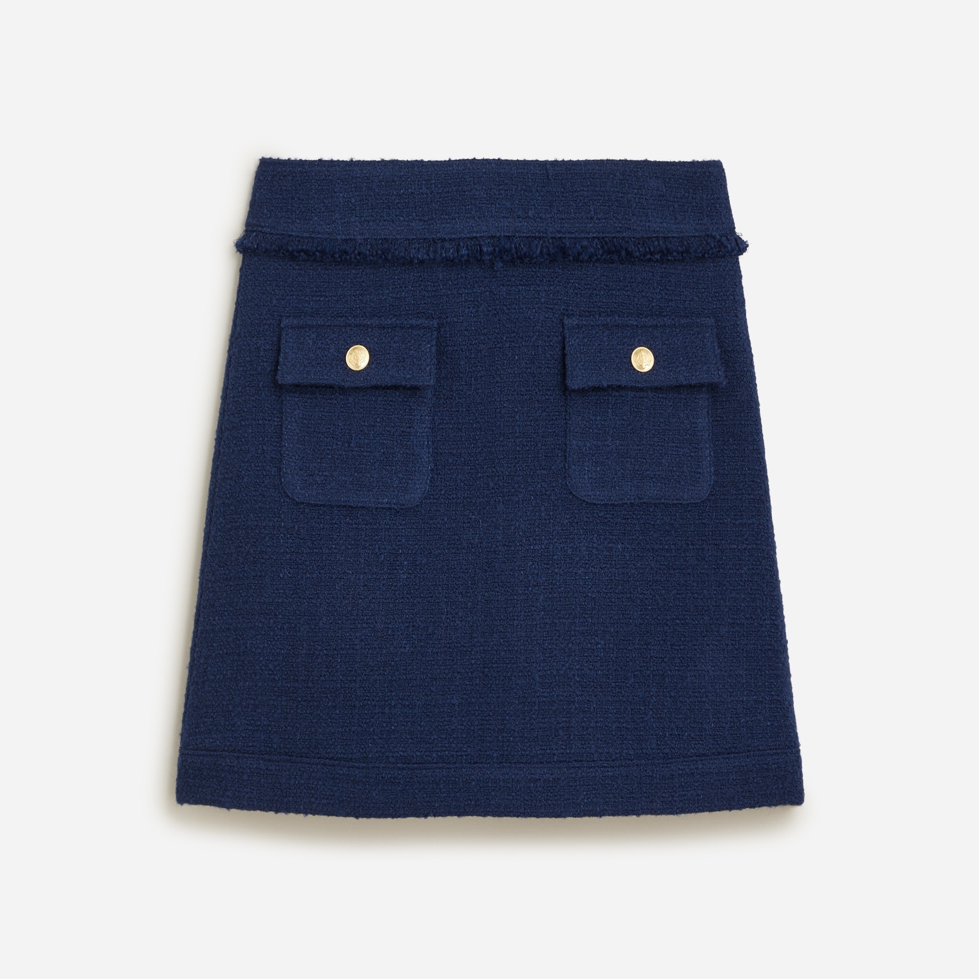 Jcrew Patch-pocket mini skirt in tweed