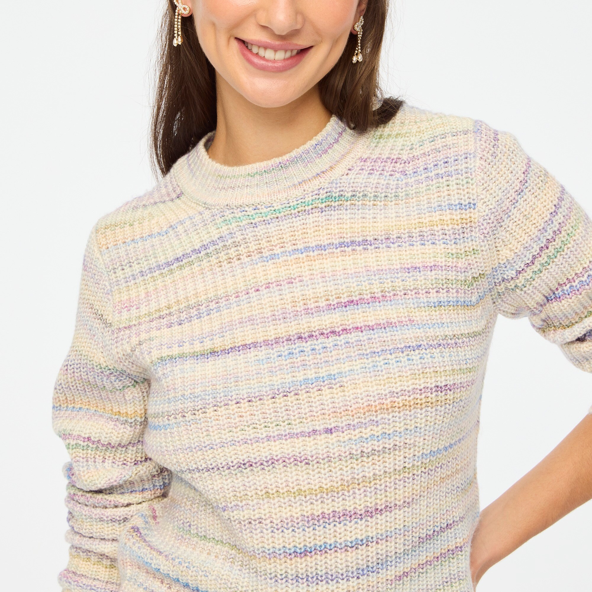Jcrew Space-dyed crewneck sweater