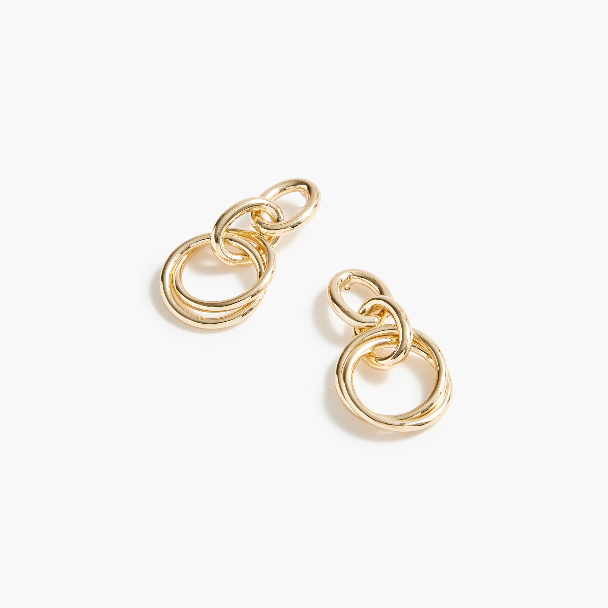 Jcrew Gold link statement earrings