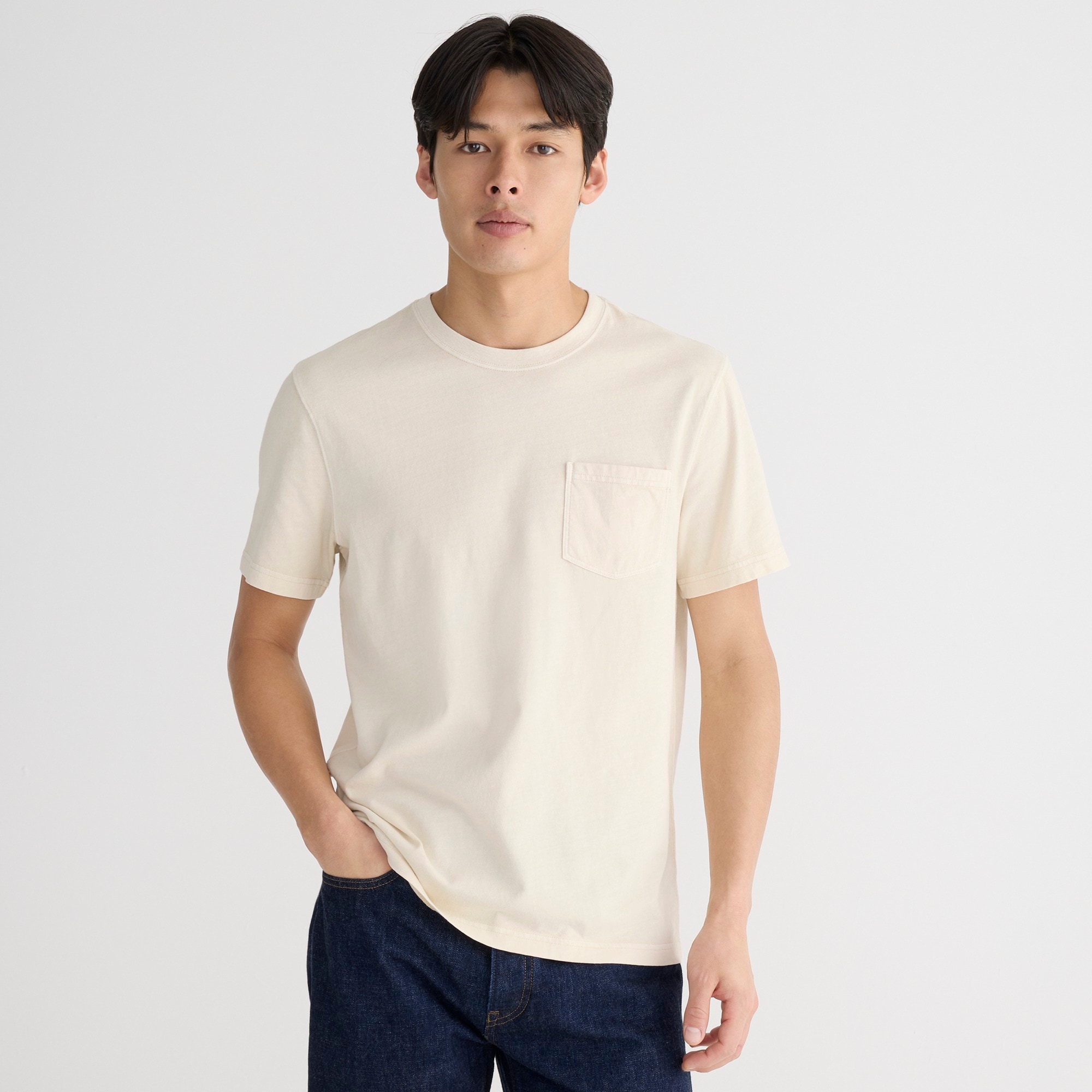 Jcrew Vintage-wash cotton pocket T-shirt