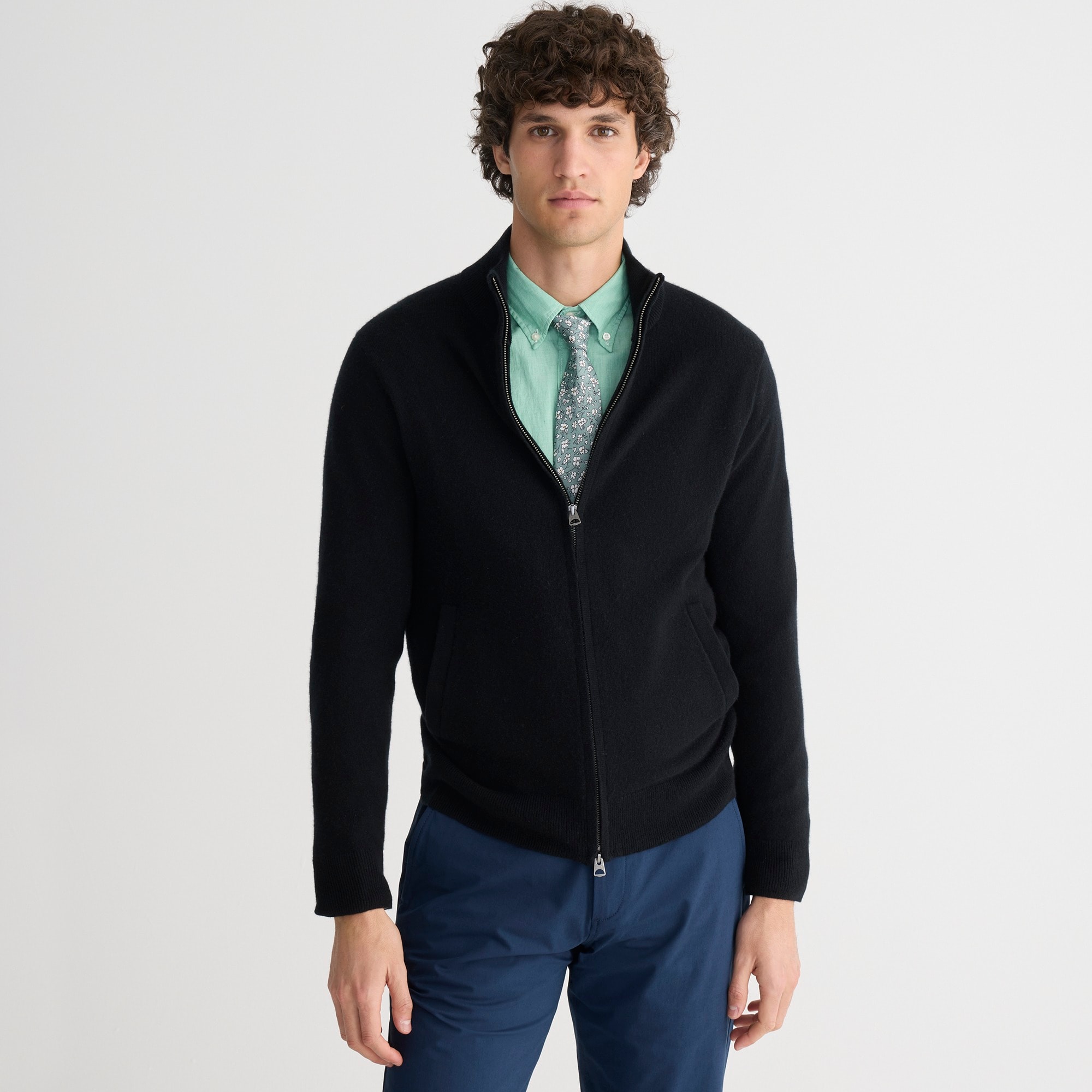 Jcrew Cashmere full-zip sweater