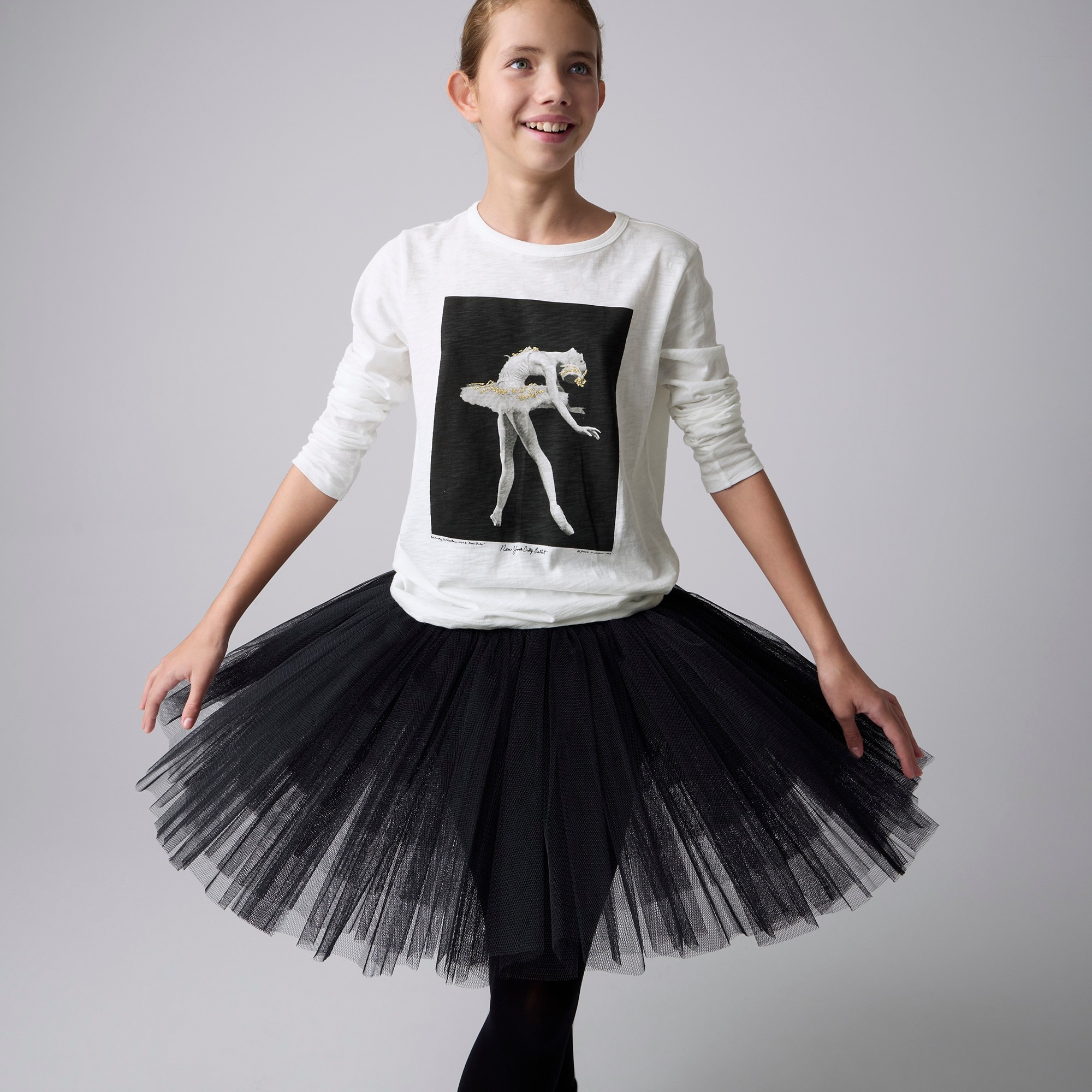 Jcrew Girls Limited-edition New York City Ballet X Crewcuts ballerina T-shirt