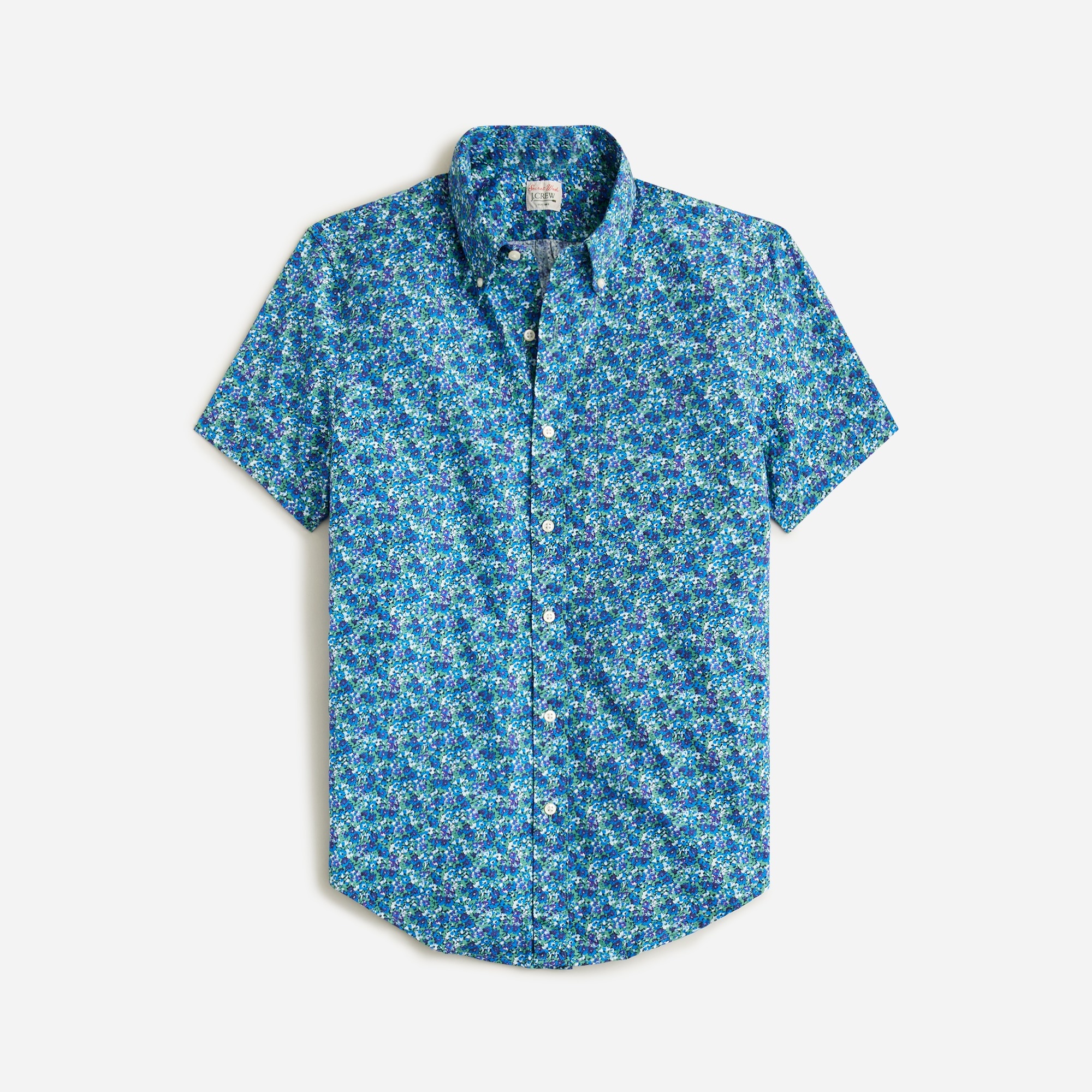 Jcrew Short-sleeve Secret Wash cotton poplin shirt