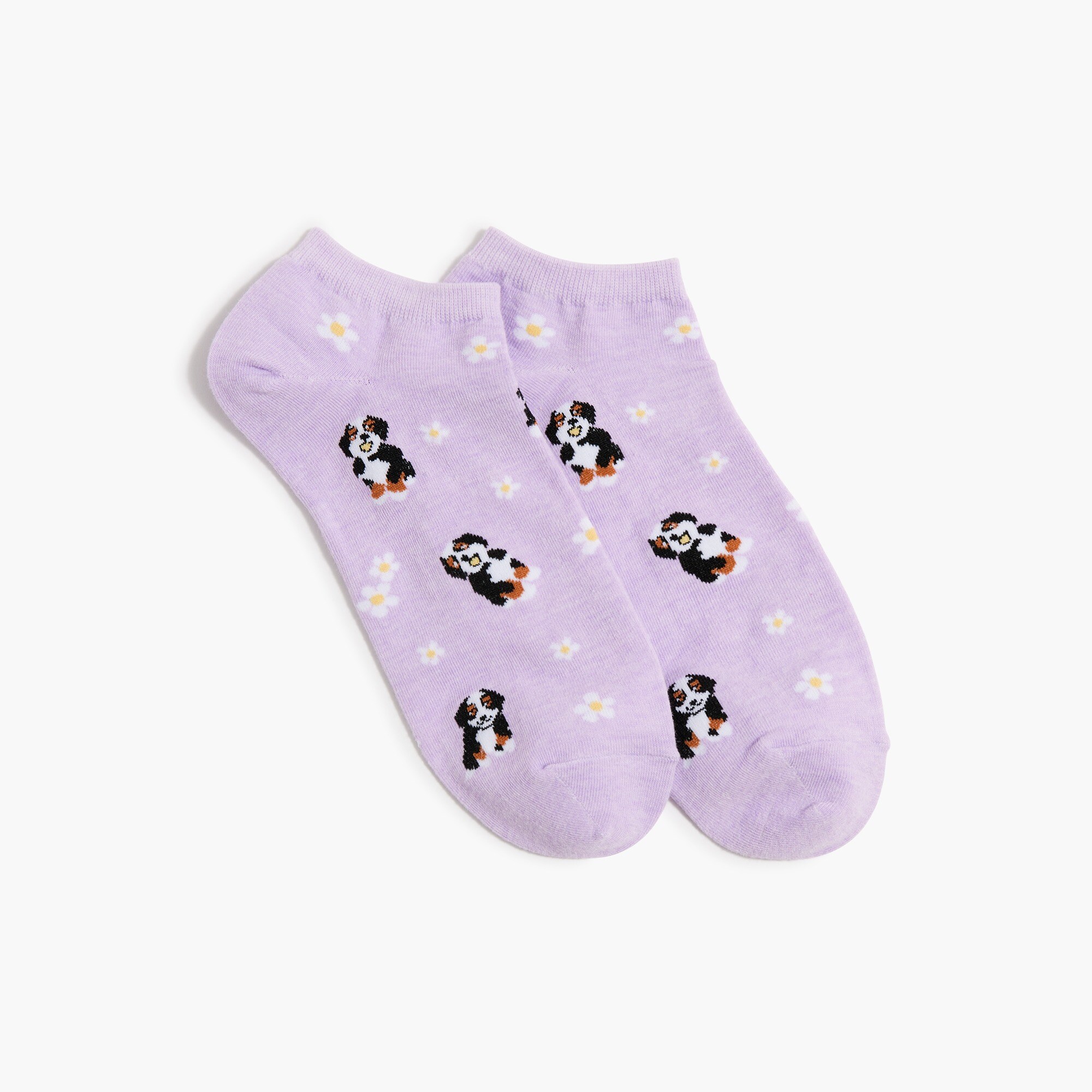 Jcrew Dogs and flowers ankle socks