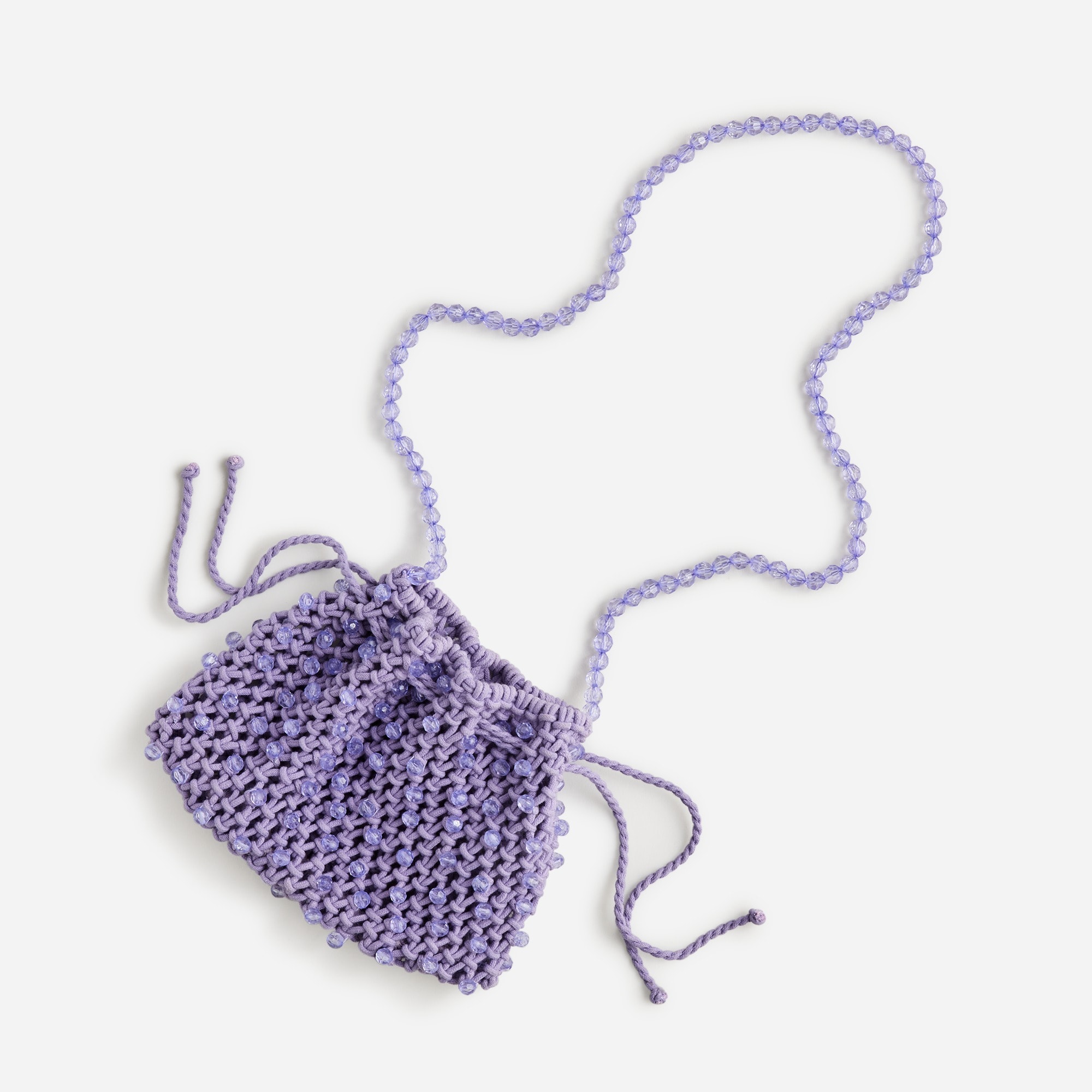 Jcrew Girls beaded crochet pouch bag