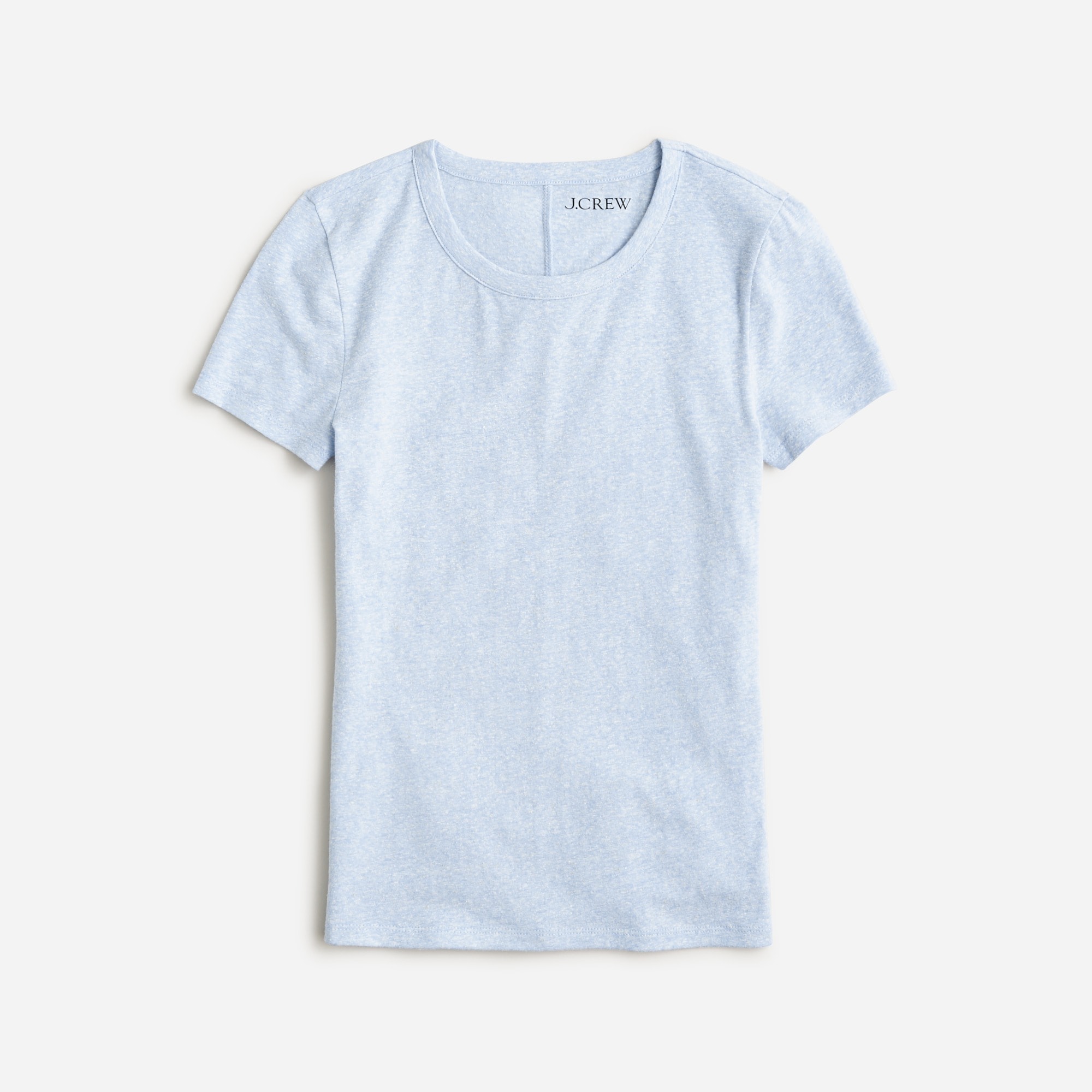 Jcrew Stretch linen-blend crewneck T-shirt
