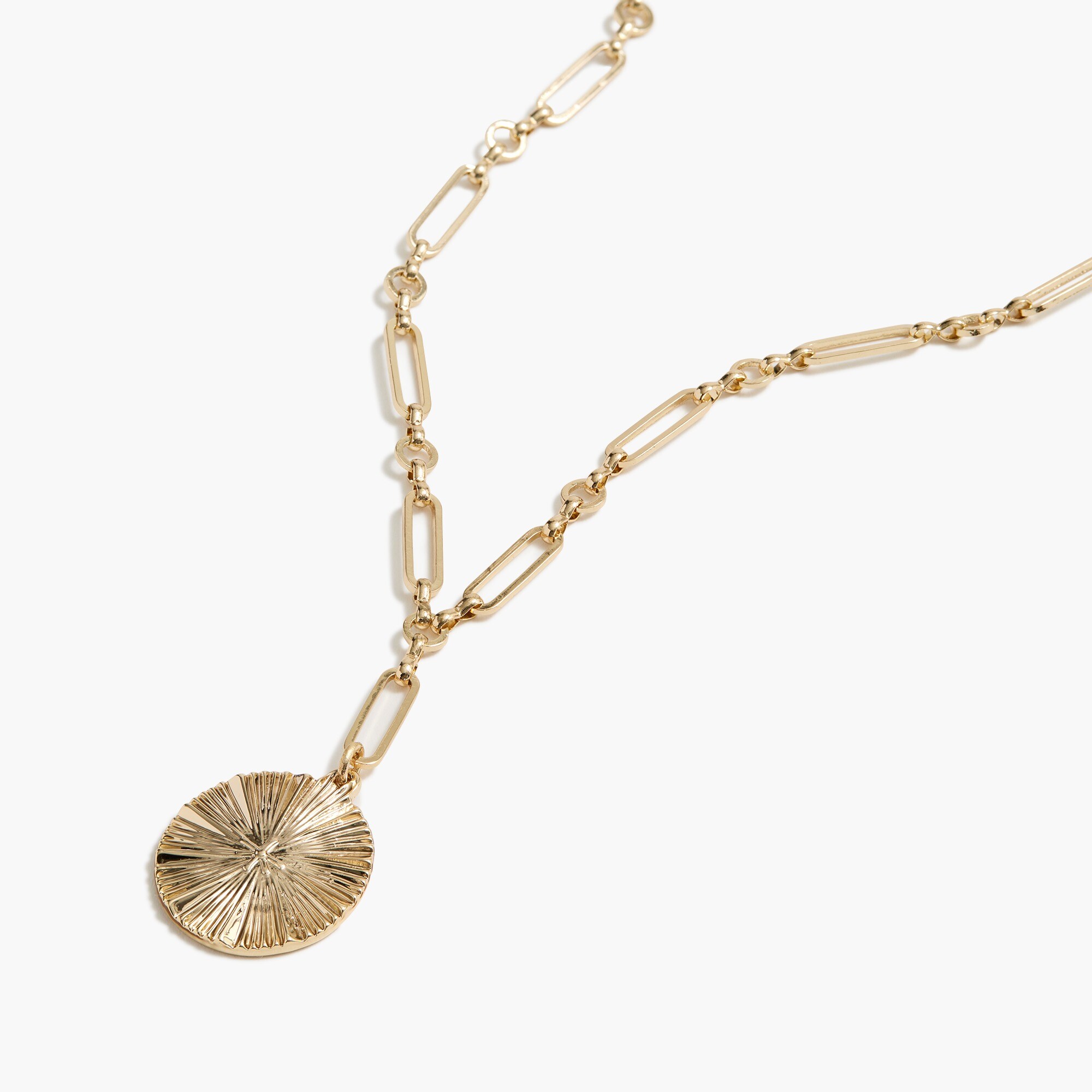 Jcrew Gold circle pendant necklace