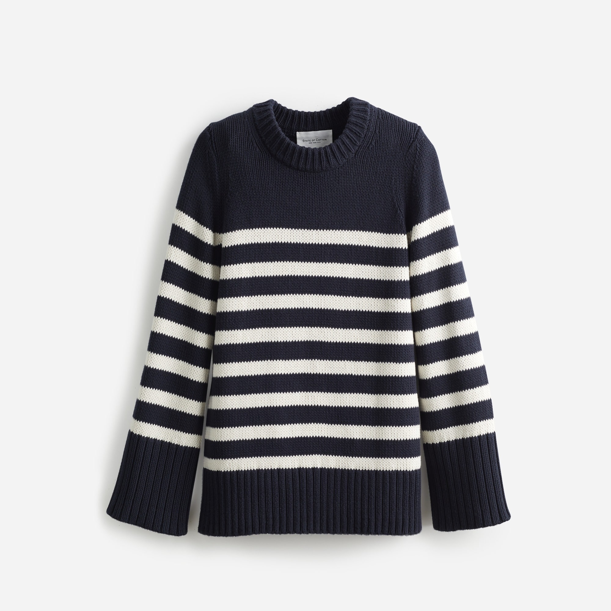 Jcrew State of Cotton NYC Kittery striped sweater