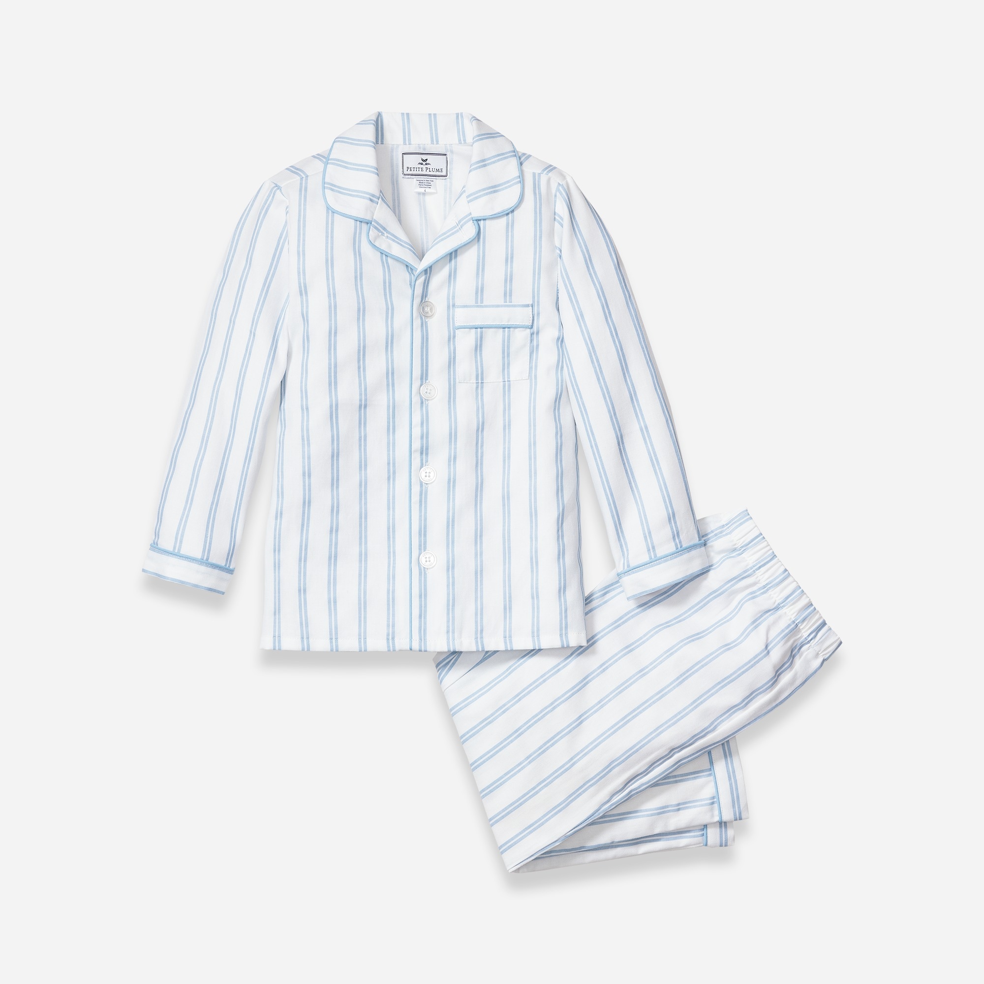 Jcrew Petite Plumeu0026trade; girls pajama set in stripe