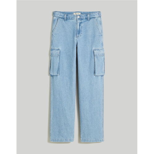 Madewell Low-Slung Straight Cargo Jeans in Coleman Wash