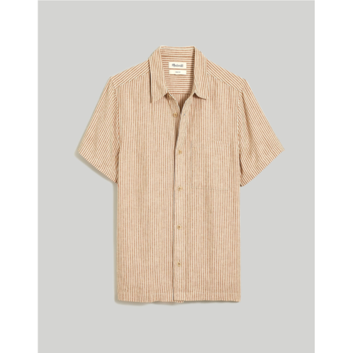 Madewell Easy Short-Sleeve Shirt in Multi Stripe