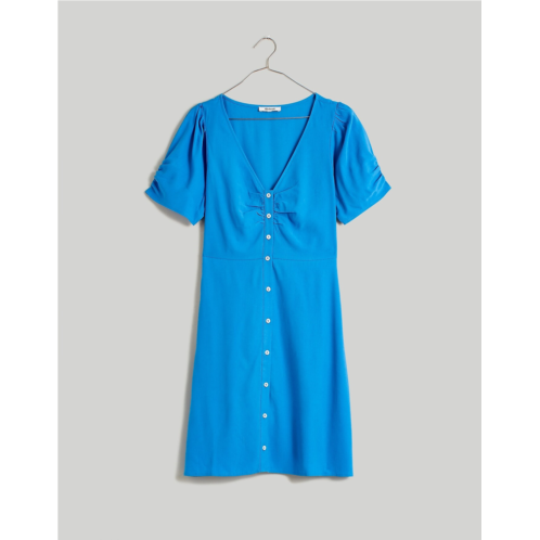 Madewell V-Neck Button-Front Mini Dress