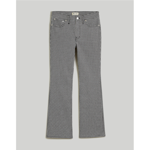 Madewell Kick Out Crop Jeans in Houndstooth Check