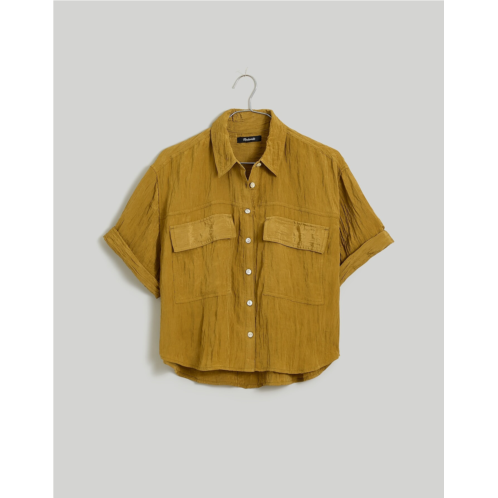 Madewell Crinkled Utility Button-Up Shirt