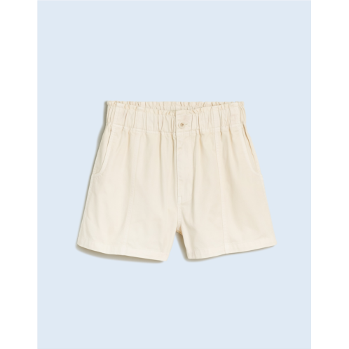 Madewell Pull-On Paperbag Shorts: Garment-Dyed Edition