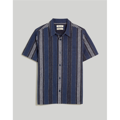 Madewell Easy Short-Sleeve Shirt in Hemp-Cotton Blend