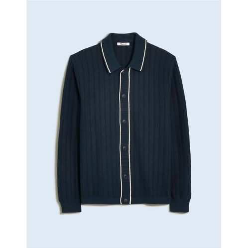 Madewell Button-Up Long-Sleeve Polo Shirt