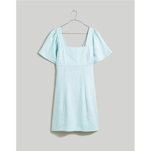 Madewell Square-Neck Mini Dress in 100% Linen