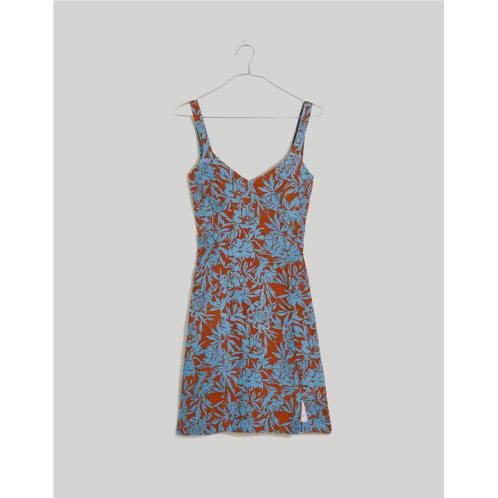 Madewell Sweetheart Midi Dress in Floral 100% Linen