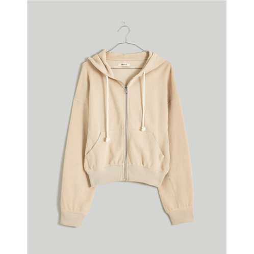 Madewell Zip-Front Hooded Sweatshirt: Botanical Dye Edition