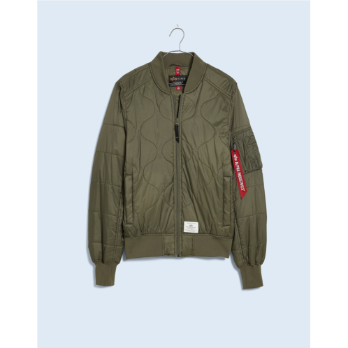 Madewell Alpha Industries L-2B Quilted Flight Jacket