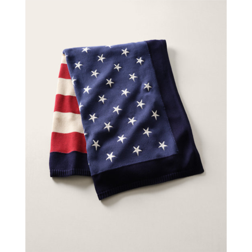 Polo Ralph Lauren RL Flag Cotton Throw Blanket