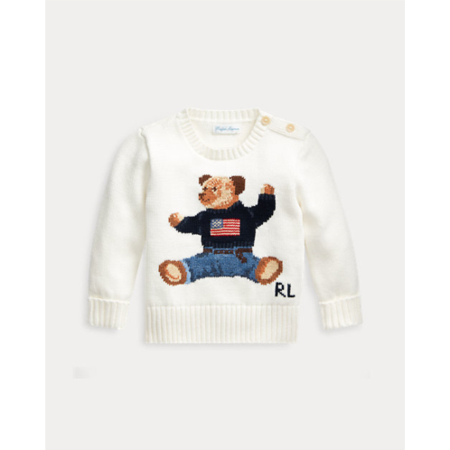 Polo Ralph Lauren Sitting Bear Cotton Sweater