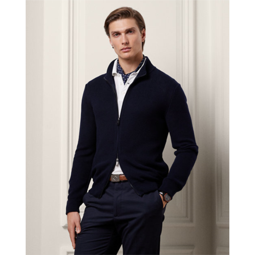 Polo Ralph Lauren Silk-Cotton Full-Zip Sweater