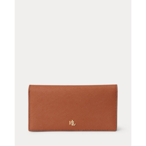 Polo Ralph Lauren Crosshatch Leather Slim Wallet