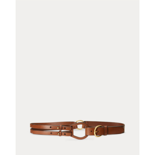 Polo Ralph Lauren Tri-Strap Leather Belt
