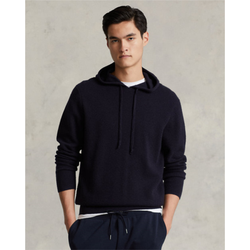 Polo Ralph Lauren Mesh-Knit Cashmere Hooded Sweater