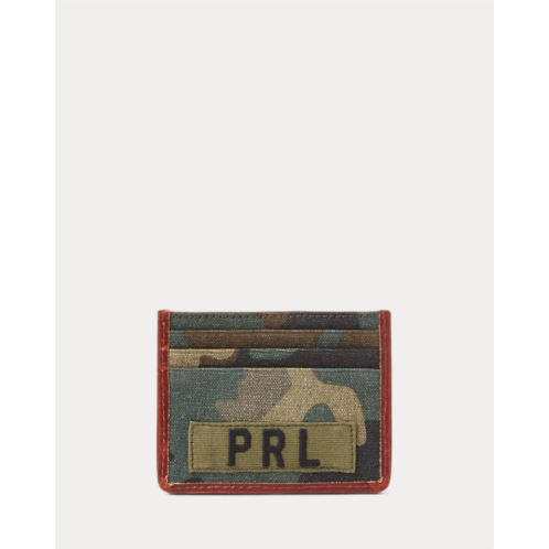 Polo Ralph Lauren Tiger-Patch Camo Canvas Card Case