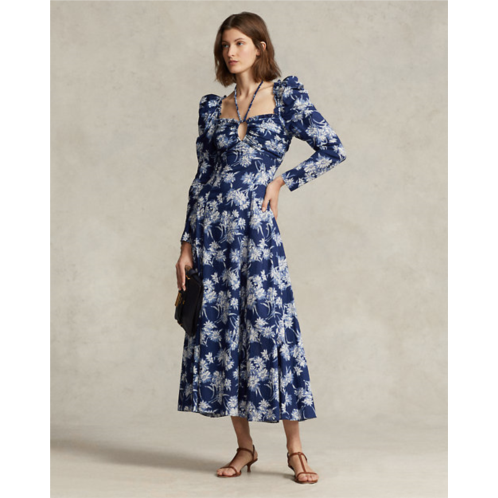 Polo Ralph Lauren Floral Cotton Halter-Tie Dress