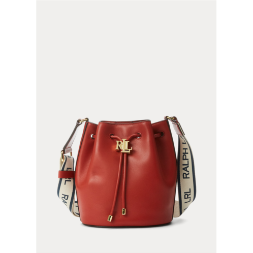 Polo Ralph Lauren Leather Medium Andie Drawstring Bag