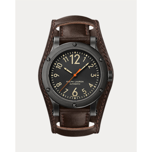 Polo Ralph Lauren 42 MM Aged Steel Watch