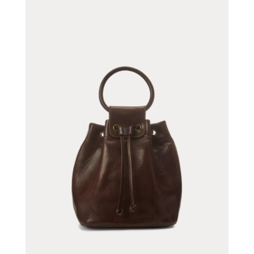 Polo Ralph Lauren Leather Drawstring Top-Handle Bag
