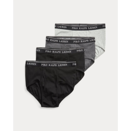 Polo Ralph Lauren Cotton Wicking Mid-Rise Brief 4-Pack