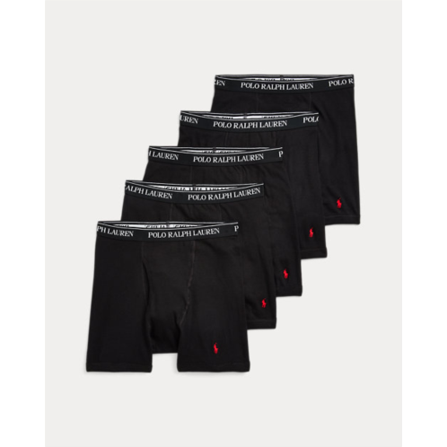 Polo Ralph Lauren Cotton Wicking Boxer Brief 5-Pack
