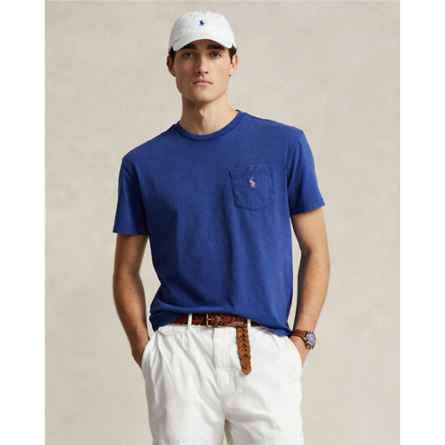 Polo Ralph Lauren Classic Fit Cotton-Linen Pocket T-Shirt
