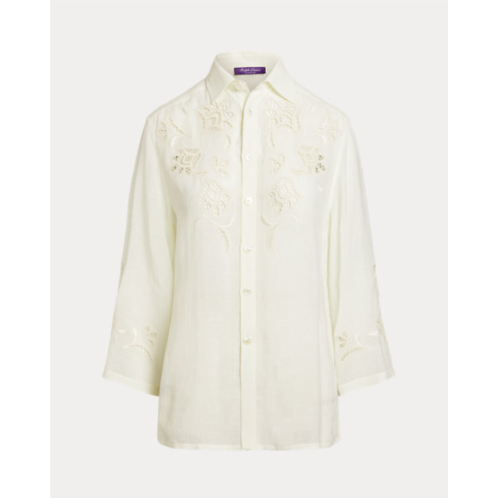 Polo Ralph Lauren Holbert Embroidered Linen Voile Shirt