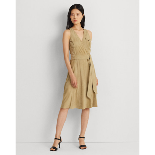 Polo Ralph Lauren Belted Suede Sleeveless Dress