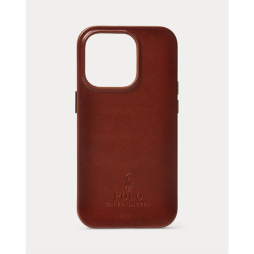 Polo Ralph Lauren Leather MagSafe iPhone 15 Case