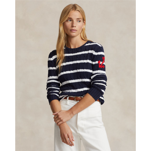 Polo Ralph Lauren Anchor-Motif Cable Cotton Sweater